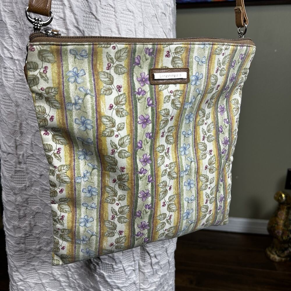 Longaberger Bag Shoulder cloth floral cottage core